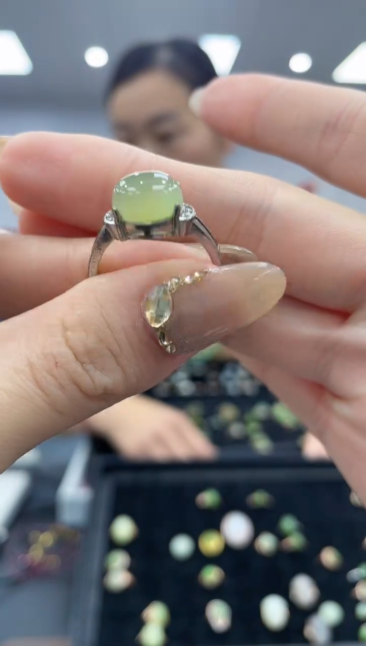 【闪购商品】和田玉戒指银S925镶嵌多样性拍一发一069