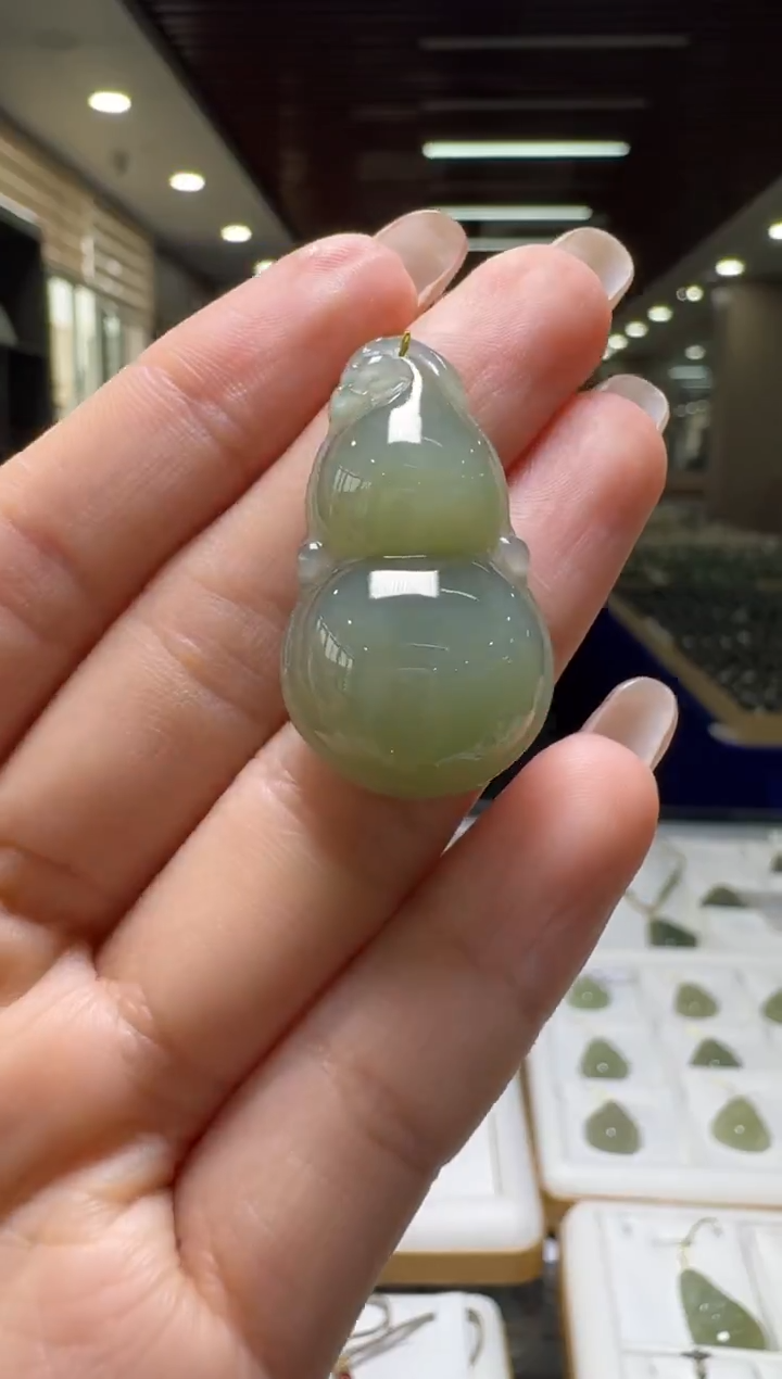 颈饰未镶嵌和田玉葫芦吊坠/配绳