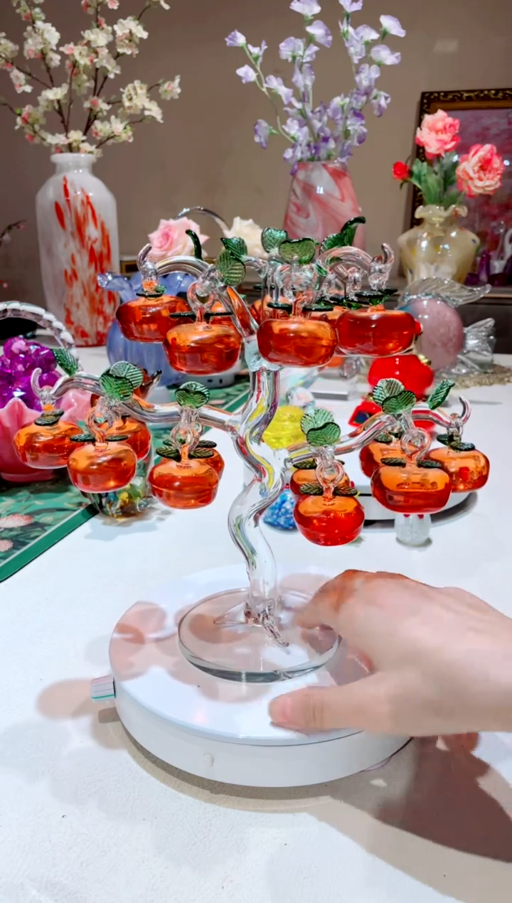 【闪购商品】琉璃手工艺品18颗柿子树