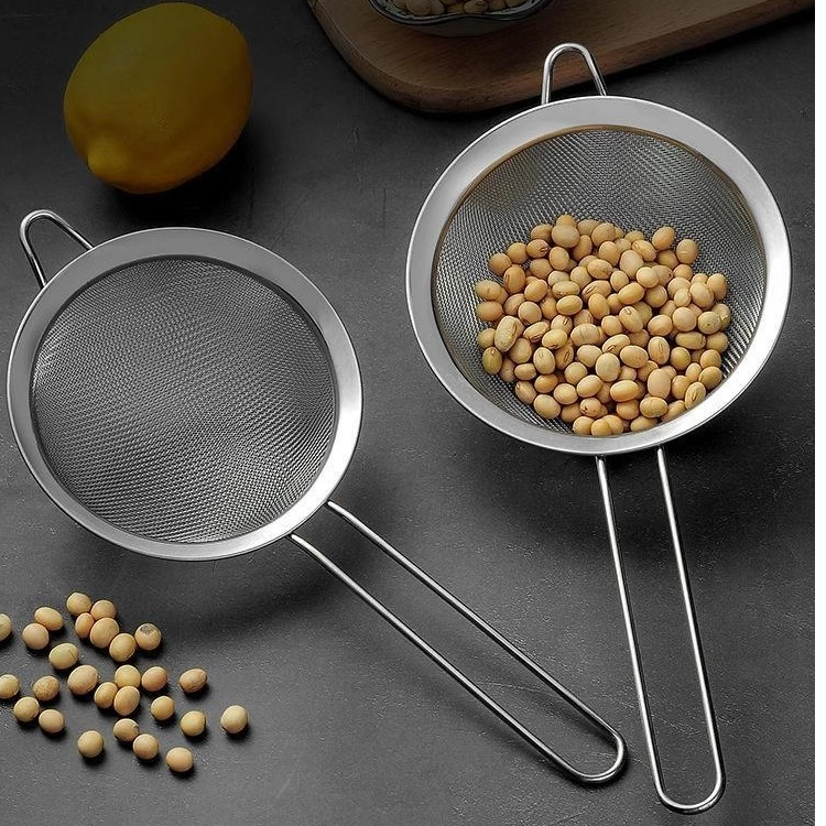 不锈钢过滤网漏勺尖耳油格捞面油炸漏勺细目网漏线柄隔油粉筛