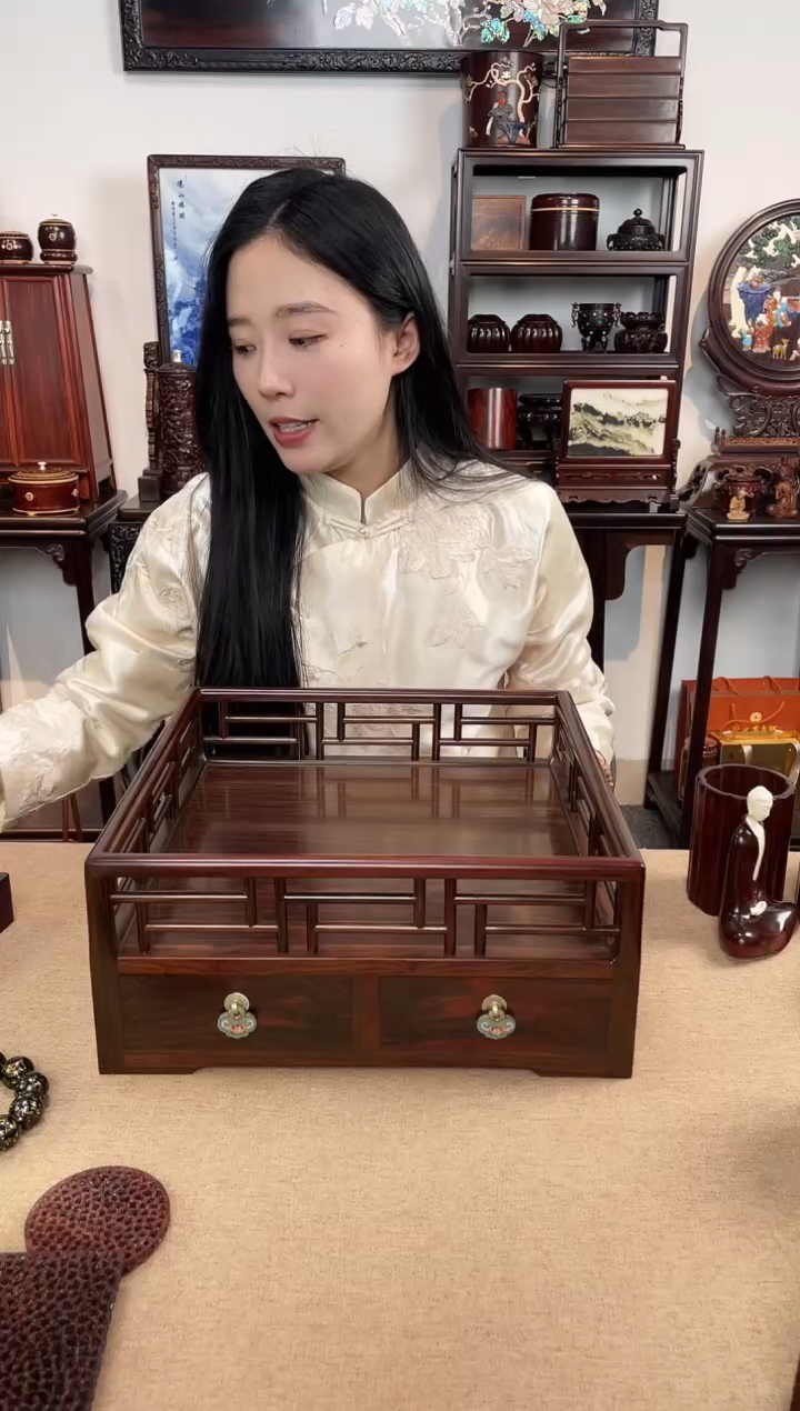 红酸枝木类成套家具都承盘