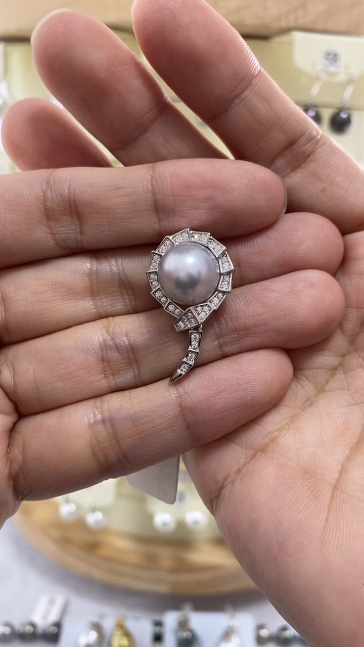 【闪购商品】海水珍珠吊坠(赠链)银S925镶嵌巴洛克