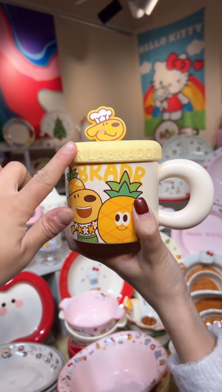 瓷可爱餐具发图片款