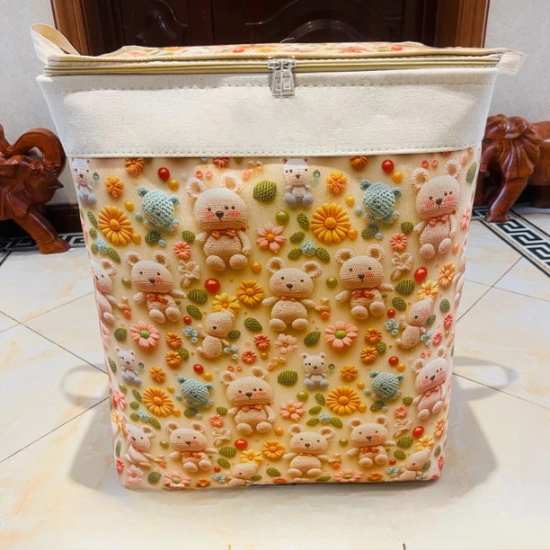 拉萨发货西藏包邮被子衣物整理袋加厚大号防尘印花可折叠收纳袋