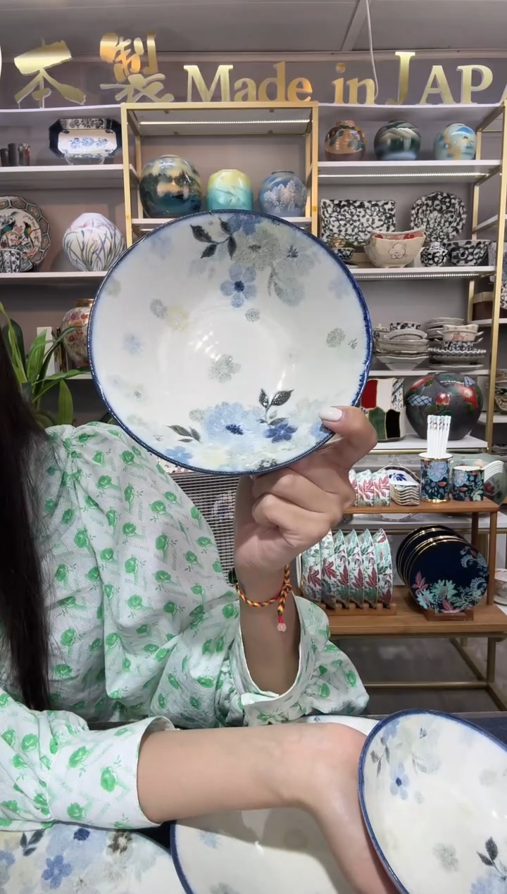 陶瓷悠游花煮物钵17cm一支