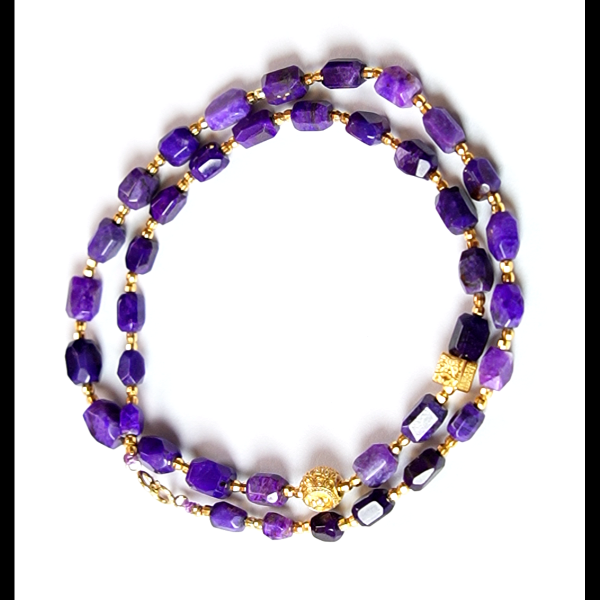 收藏级 帝W紫项链 多样性发其一 保真南非舒俱来老矿料