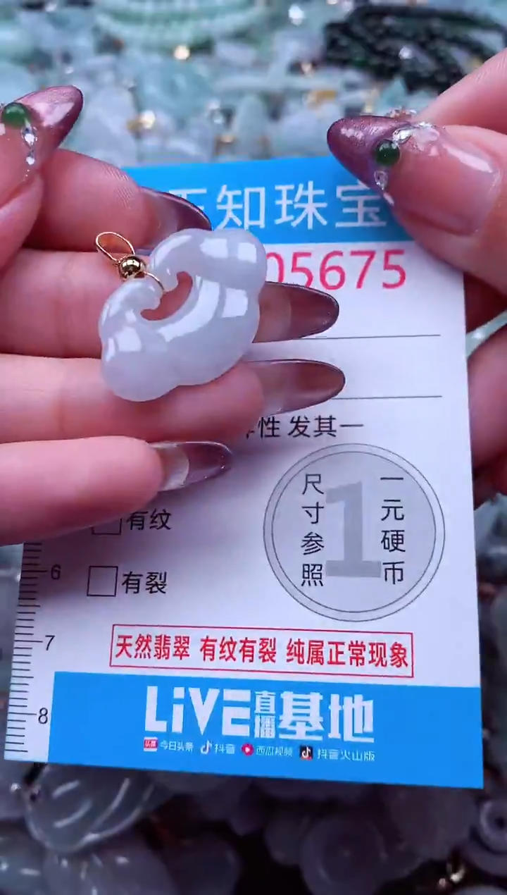 吊坠(不含链)未镶嵌翡翠5675