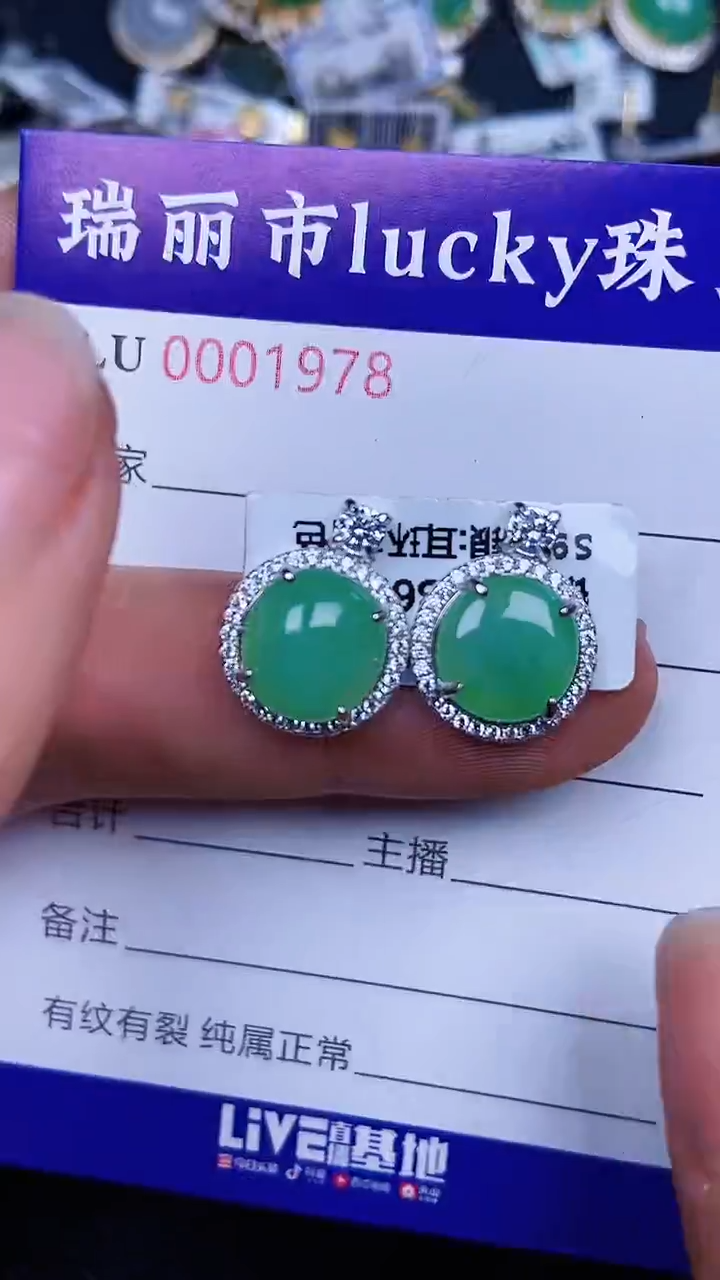 颈饰银S925镶嵌翡翠1978