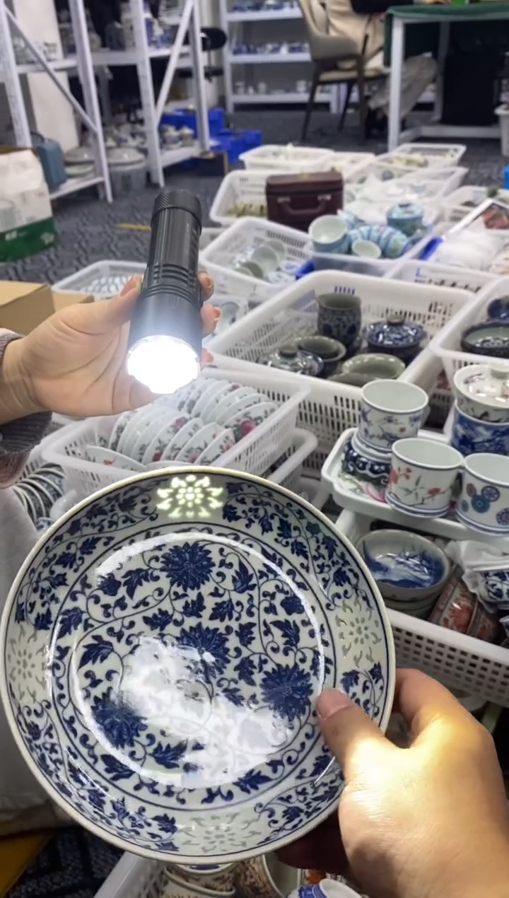 摆件陶景德陶瓷茶具壶承直径17.5