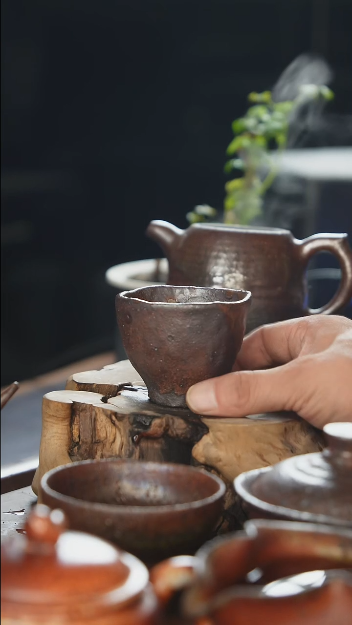 紫砂全手工手捏杯（）
