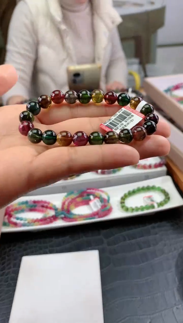 【闪购商品】碧玺手串未镶嵌多样性发一条