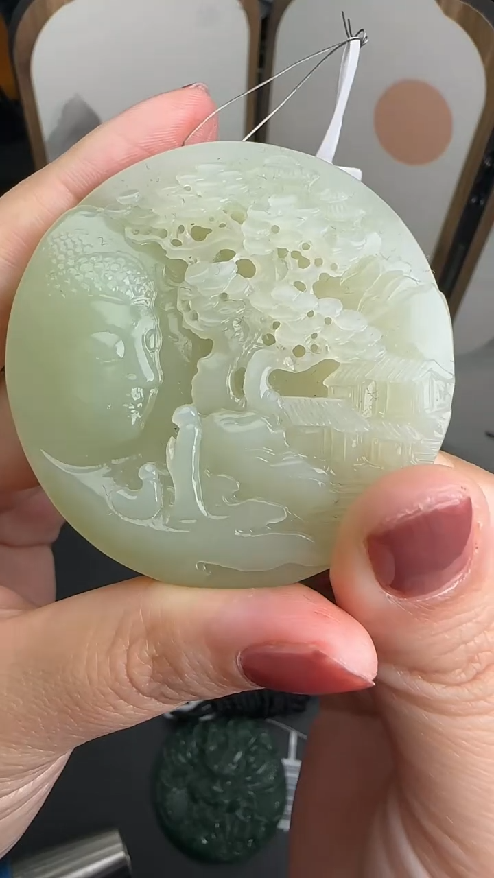 吊坠(不含链)未镶嵌和田玉JJD1206052多样性发一