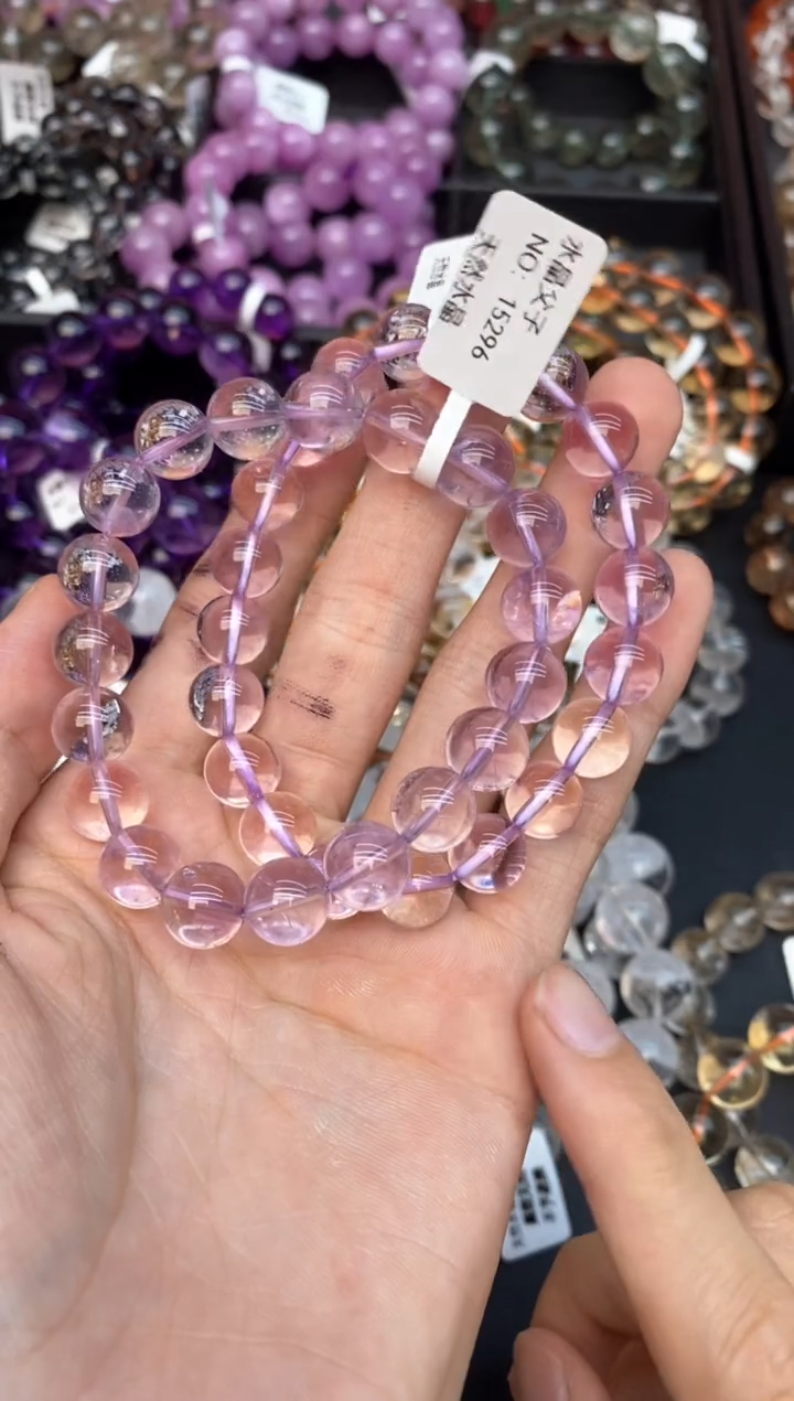 水晶手串未镶嵌32紫水晶10mm多样性发其一