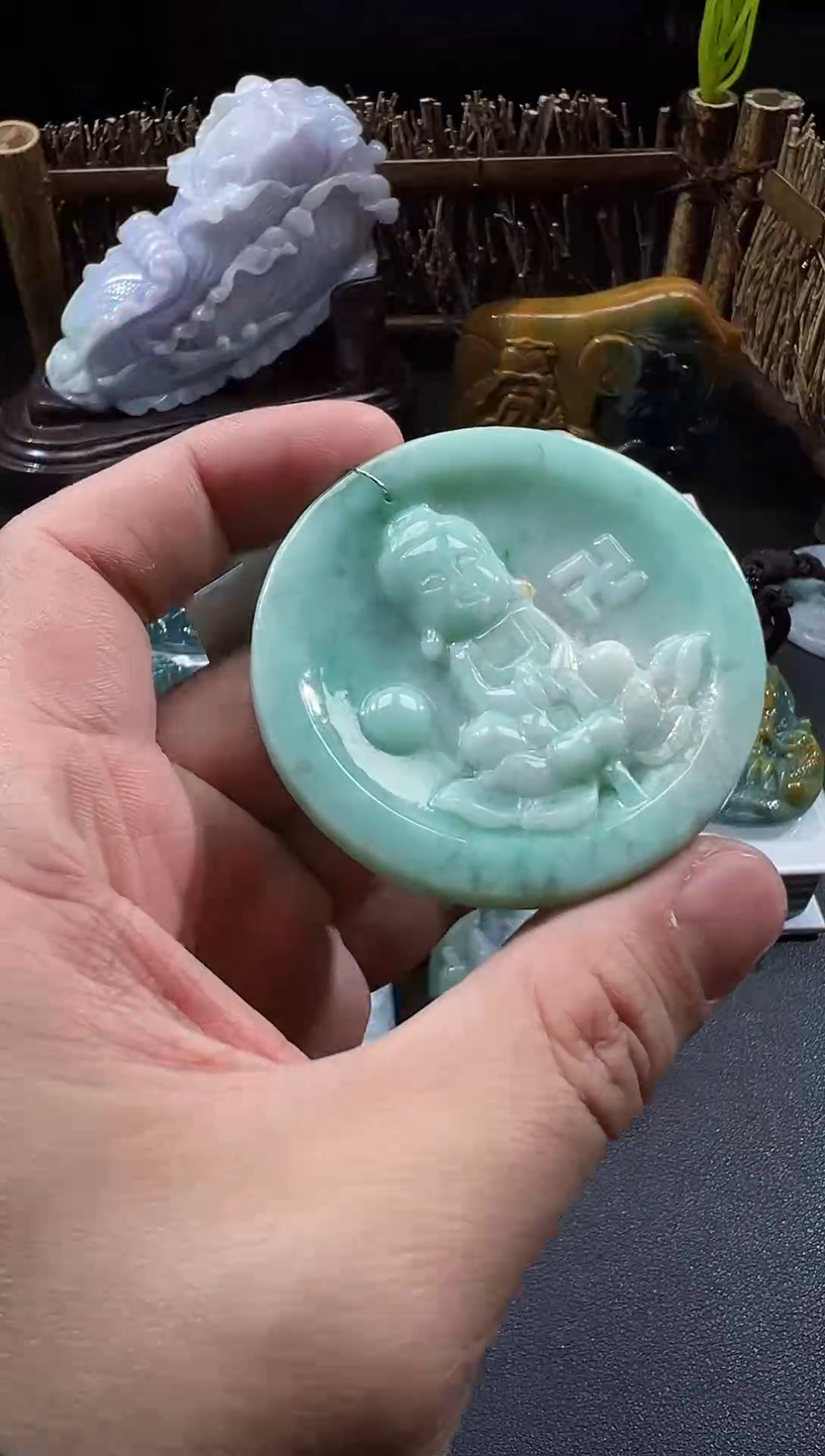 【闪购商品】翡翠颈饰未镶嵌天然A货翡翠（多样性发）宝宝佛