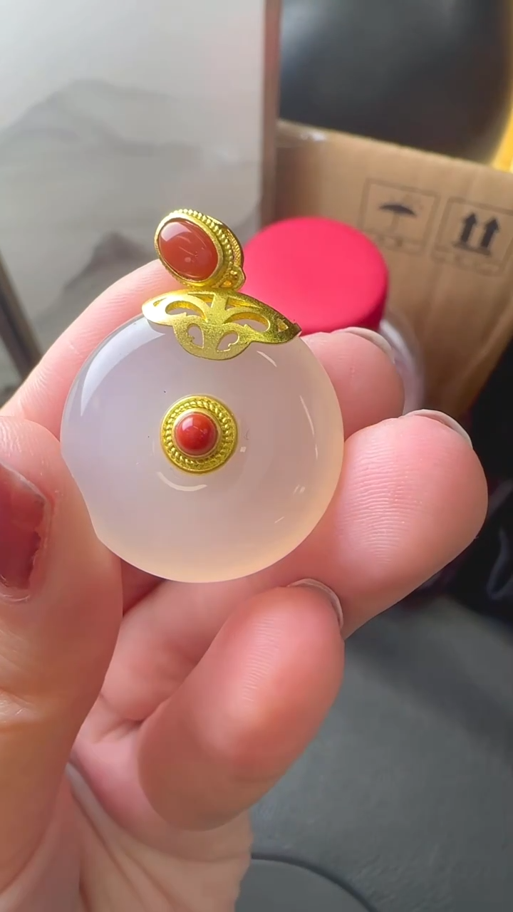 未镶嵌吊坠(不含链)玛瑙/玉髓JJD1217016多样性发一