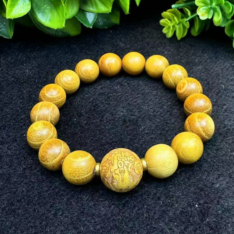 S6321【东齐珠宝】黄金檀手串-卡12左右-送礼佳品