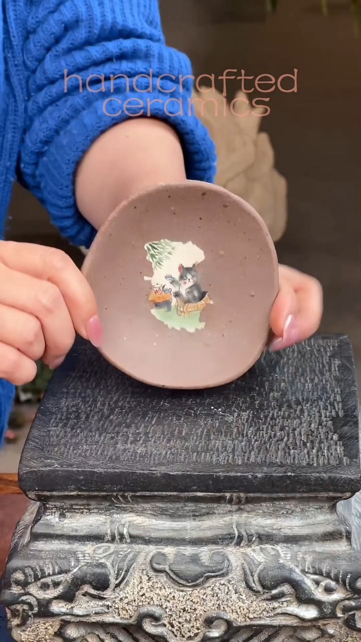 陶瓷釉上彩瓷片瓷片小碟