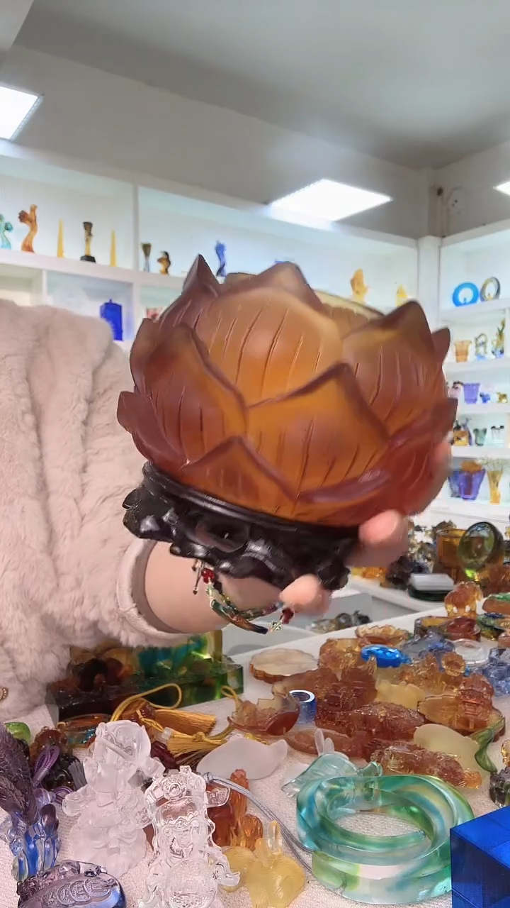 手工艺品琉璃莲花