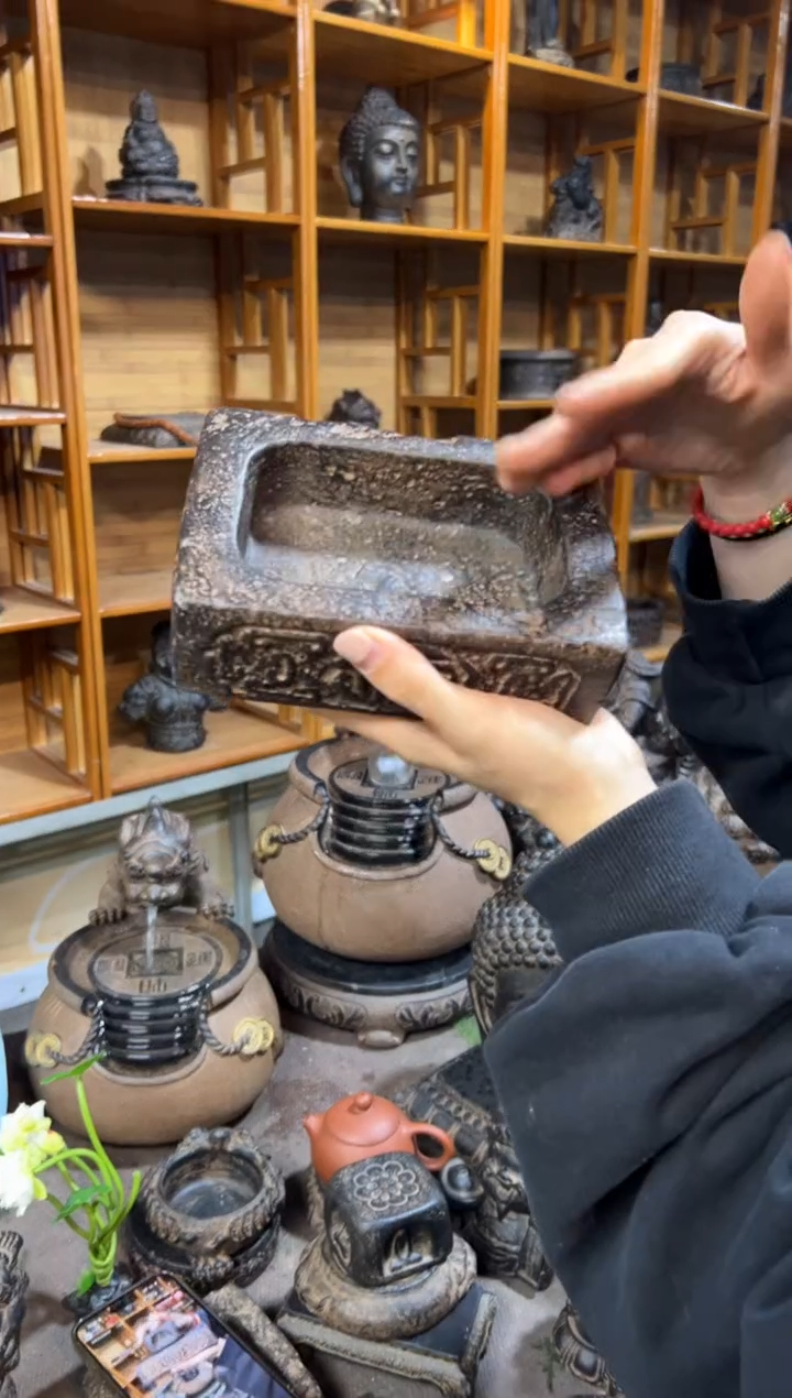 陶土【火山泥】福字汉砖