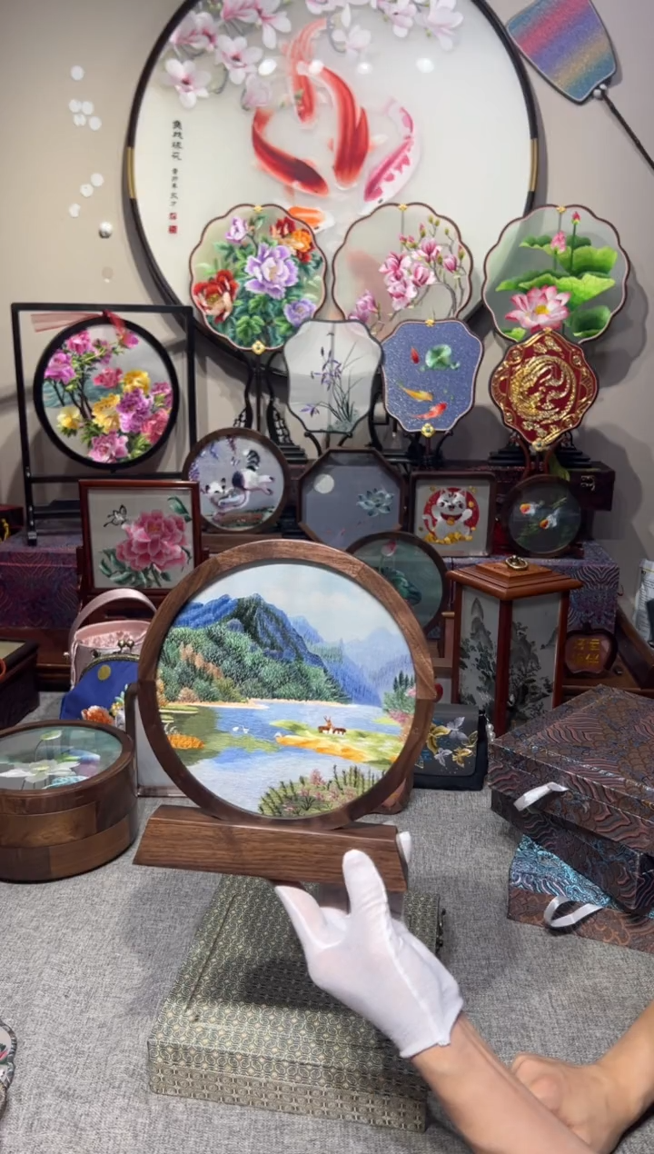 织绣纯手工苏绣双面绣