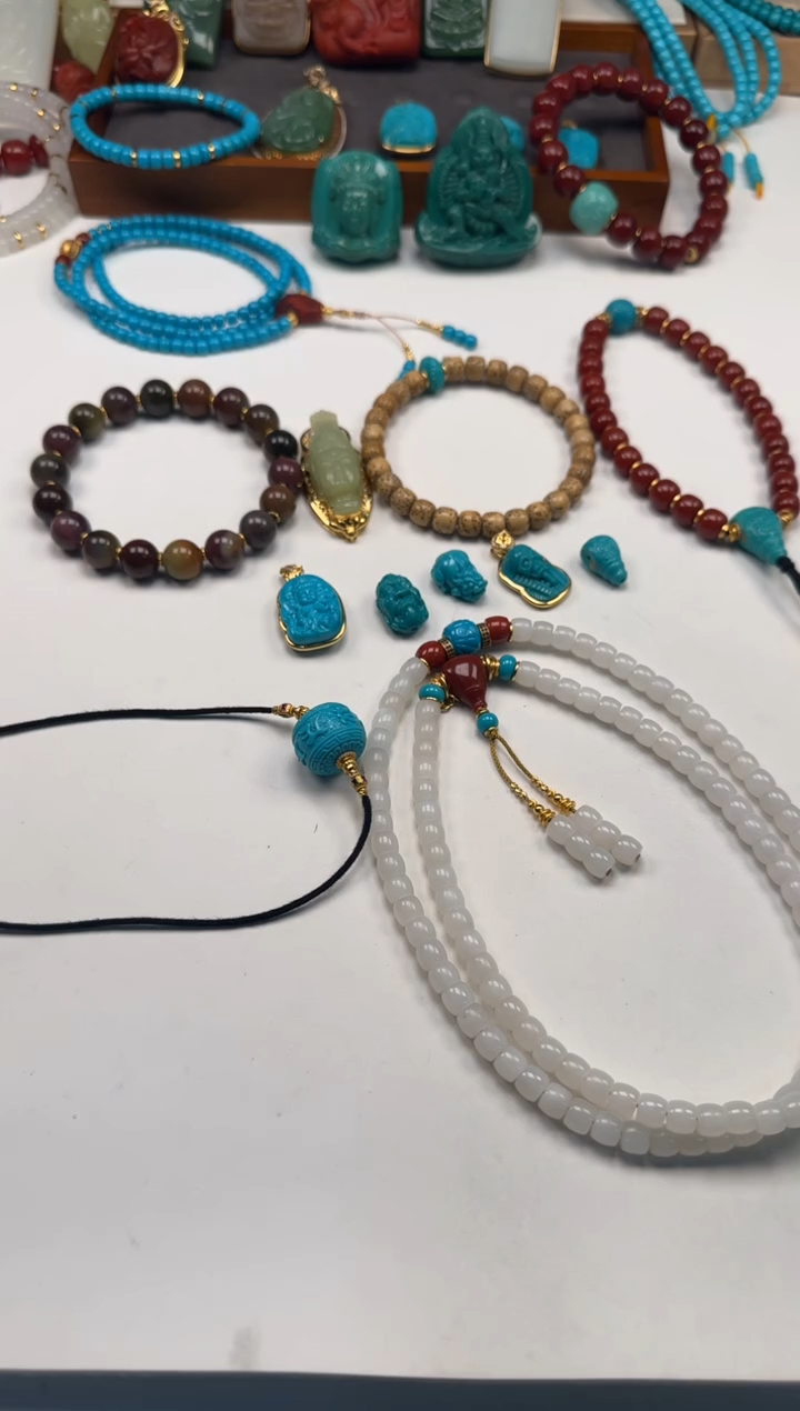 18K金镶嵌绿松石配饰配饰渡***～配饰配饰