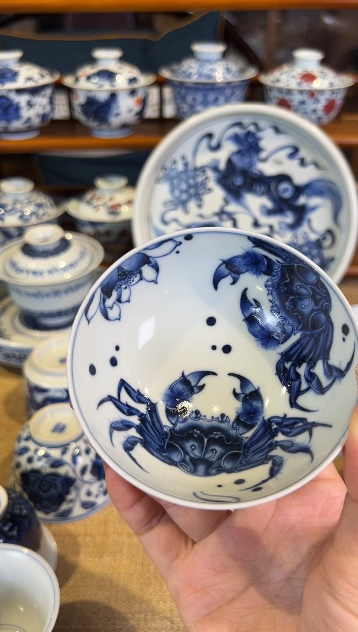 【闪购商品】洪印慕明螃蟹普洱杯