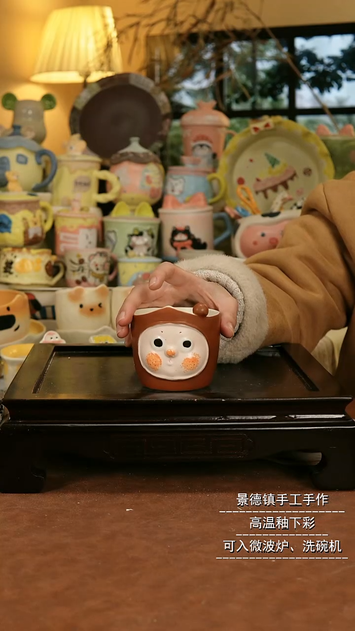 摆件陶景德镇漫工造器手作