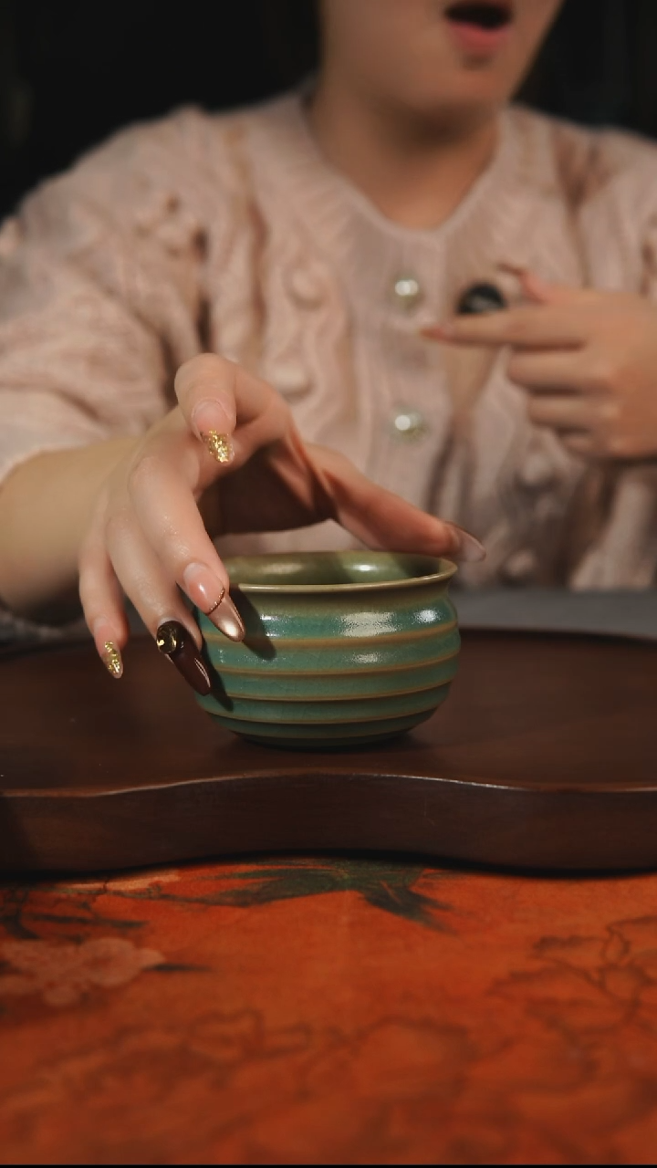 杯子瓷汝州原产地原矿仿古老釉q