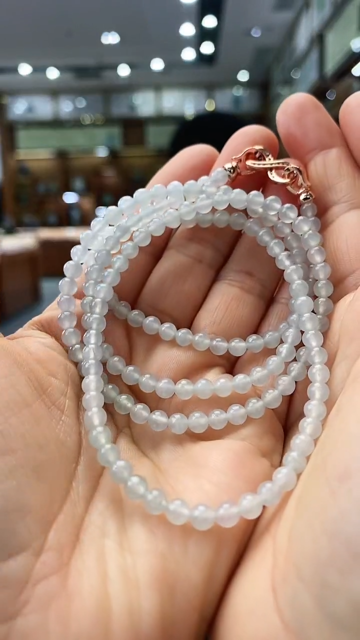 【闪购商品】翡翠颈饰未镶嵌4.3mm珠链