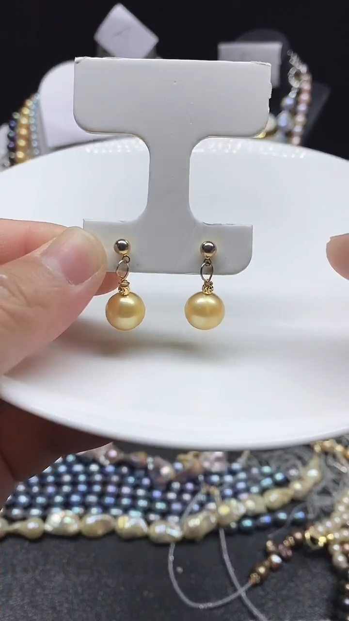 【闪购商品】淡水珍珠耳饰银S925镶嵌多人