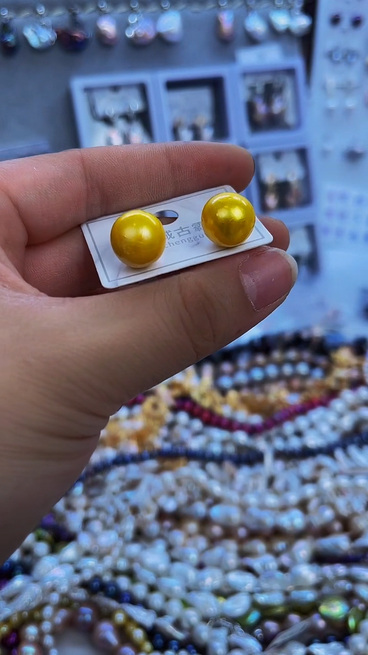 【闪购商品】银S925镶嵌淡水珍珠耳饰665