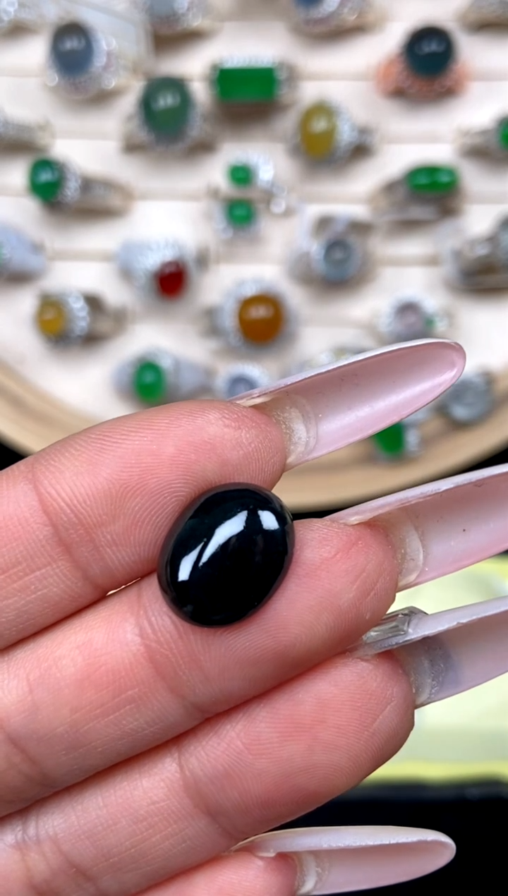 未镶嵌定制翡翠10天然缅甸A货翡翠蛋面