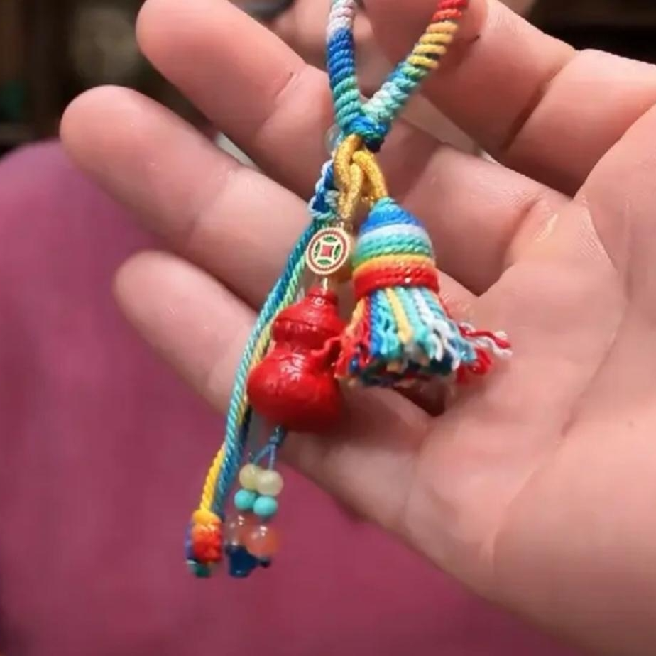 含辰砂工艺品朱砂葫芦挂件*5DN