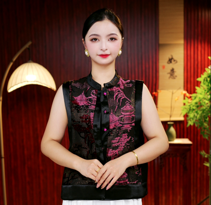 [锦亭] 柒夫人高定新中式双面穿国风马甲