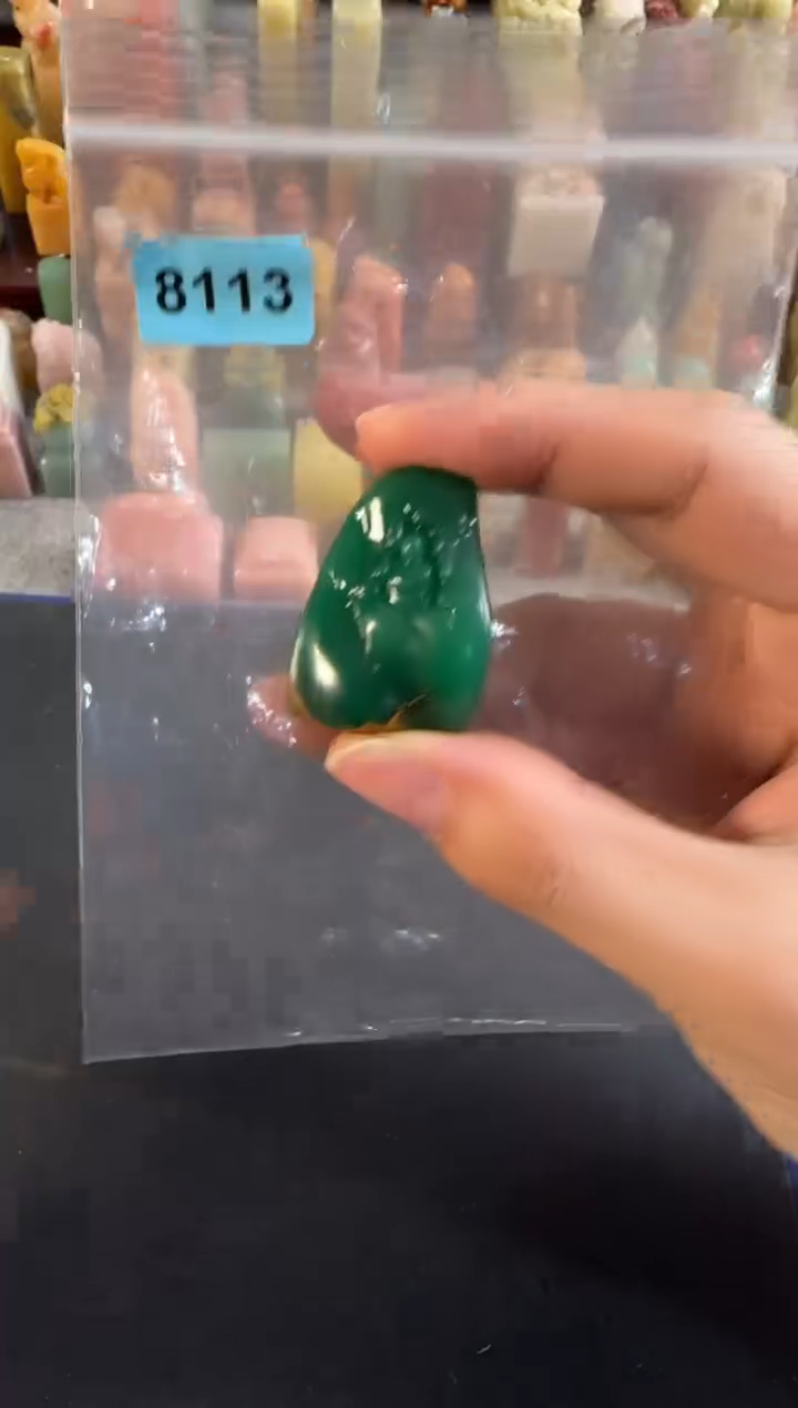 雅安绿印石欧**山8113小明料子