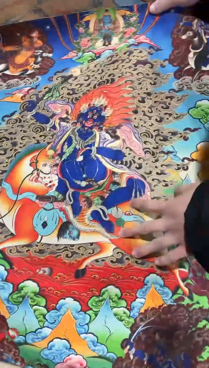 卷轴画卷轴画天弟的唐卡