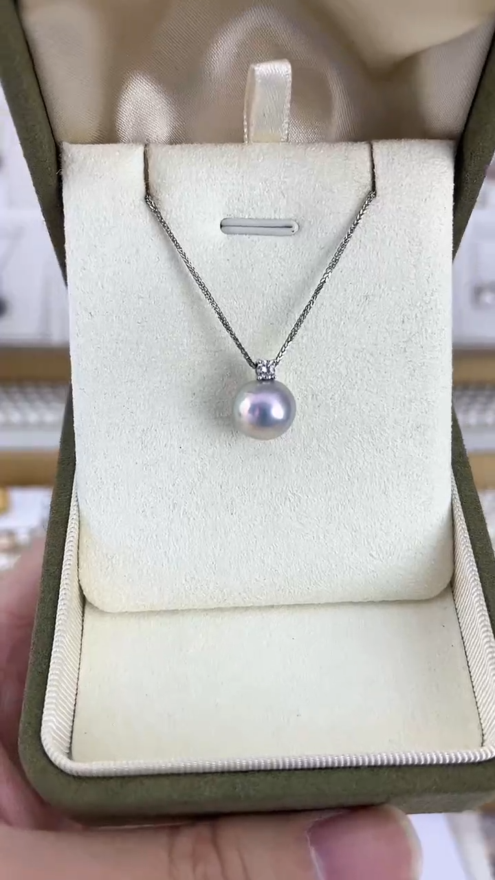 【闪购商品】淡水珍珠颈饰未镶嵌天然极光珍珠真多麻色吊坠