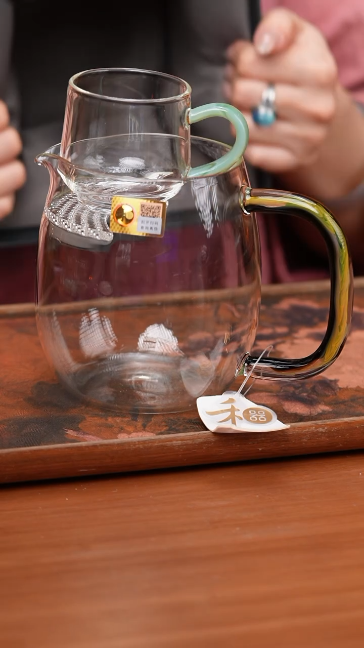 【闪购商品】禾器/澄然煮茶器凤尾青绿+璃享水月杯青玉