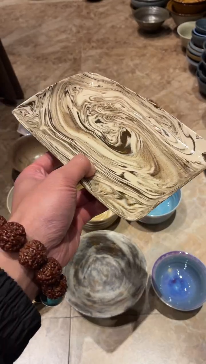 瓷片9寸胶胎泥长条盘（福利款）