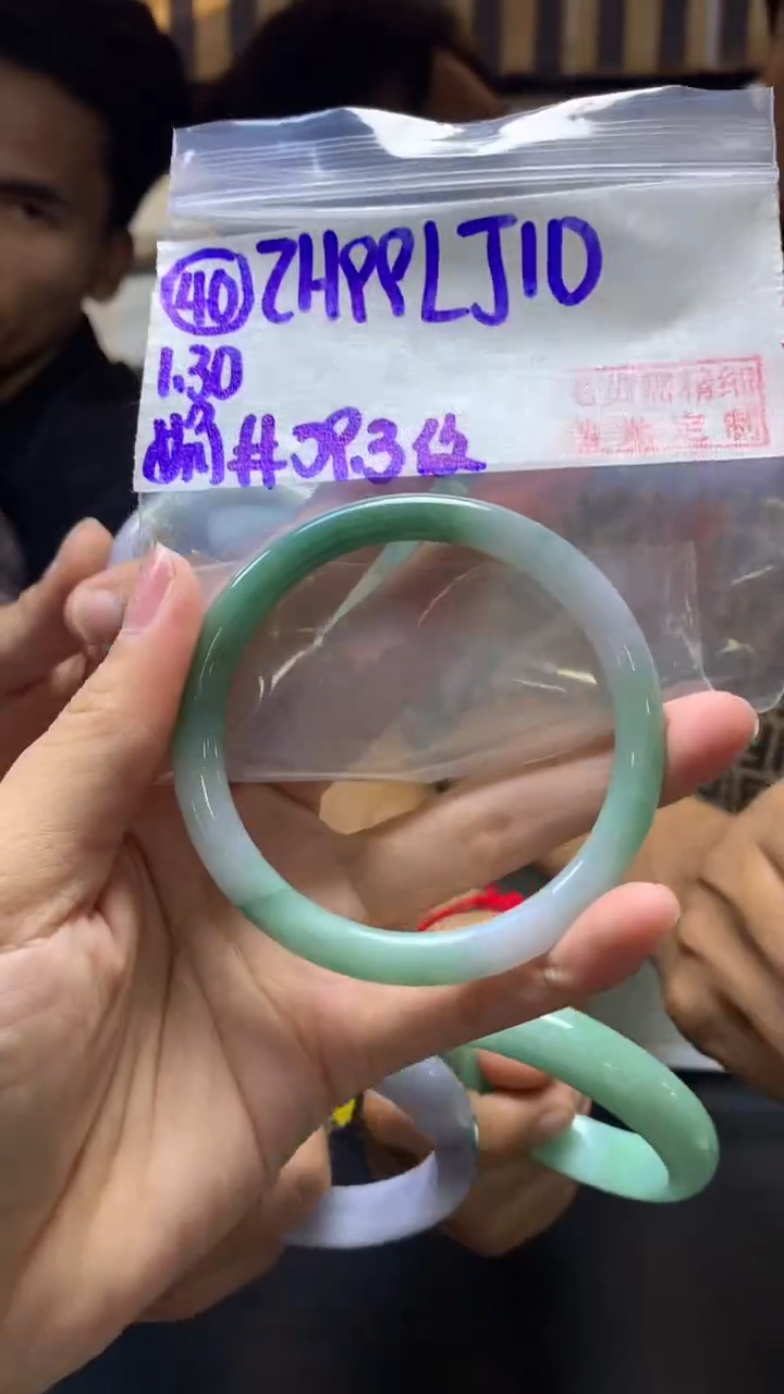 【闪购商品】定制翡翠未镶嵌40手镯59.3纹+99元+拍一发一