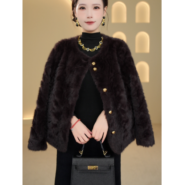 【杭州海宁正品】2025年冬季新款外套时尚大气女装-XLD5022