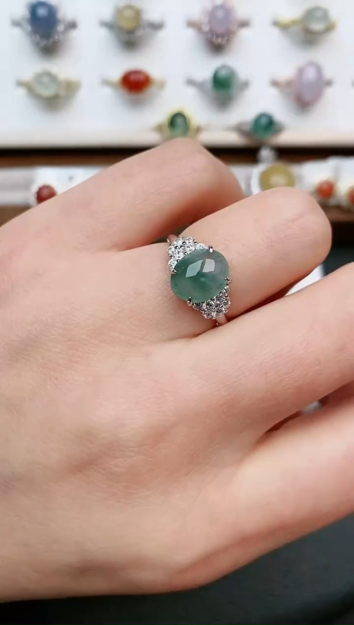 【闪购商品】翡翠戒指银S925镶嵌.....