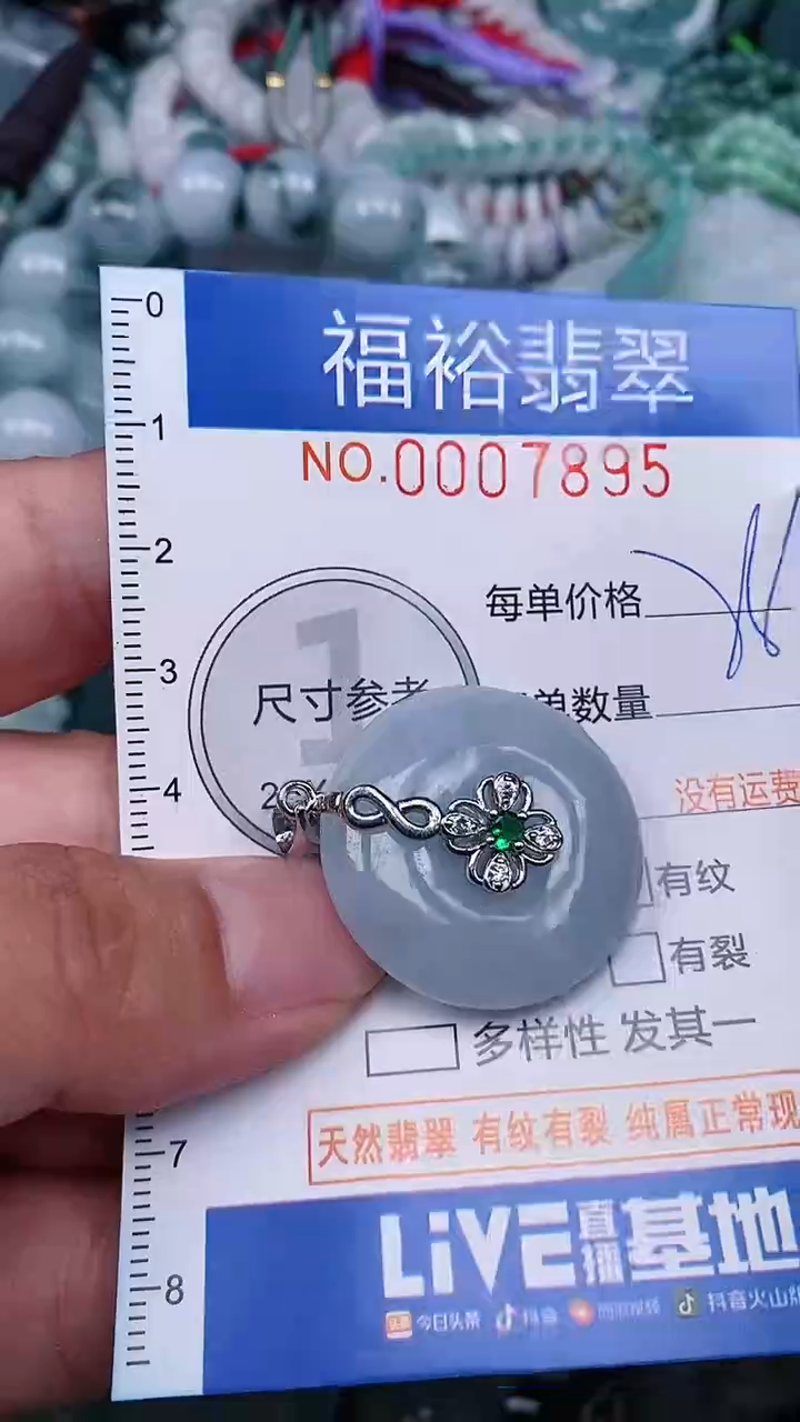 翡翠未镶嵌颈饰...0007895