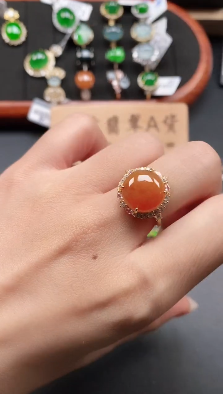 银S925镶嵌戒指翡翠1111