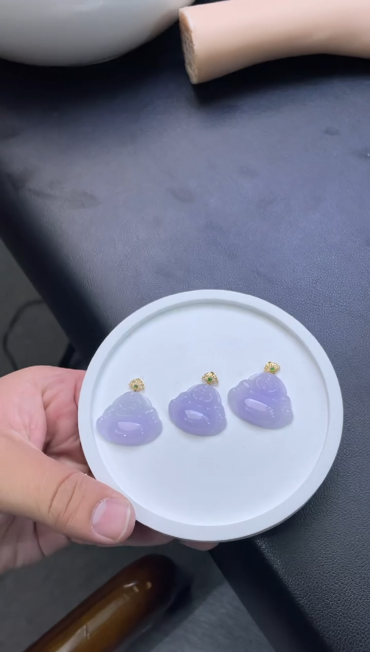 18K金镶嵌定制翡翠DDJ52688/多样性发一件