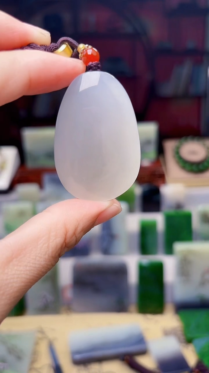 和田玉未镶嵌挂件96