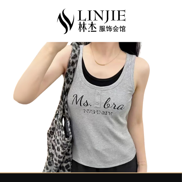 LINJIE 时尚宽松运动背心