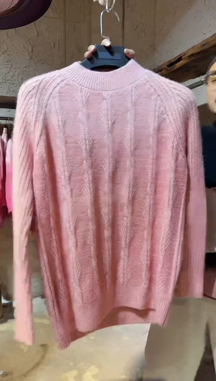 薯莨植物染麦穗毛衣