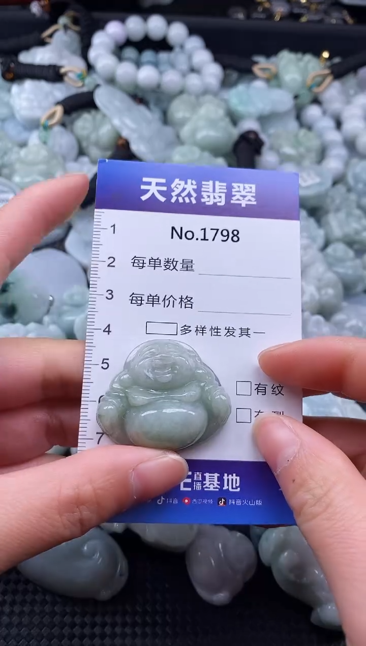 【闪购商品】翡翠颈饰未镶嵌缅甸A货翡翠1798