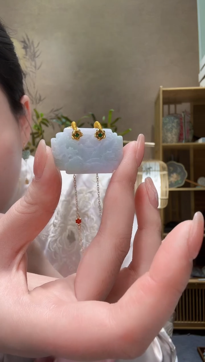 【闪购商品】翡翠颈饰未镶嵌吊坠